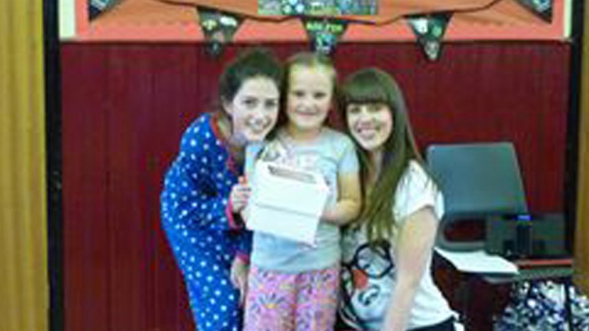 Sponsored dance in our pyjamas for Red Nose Day